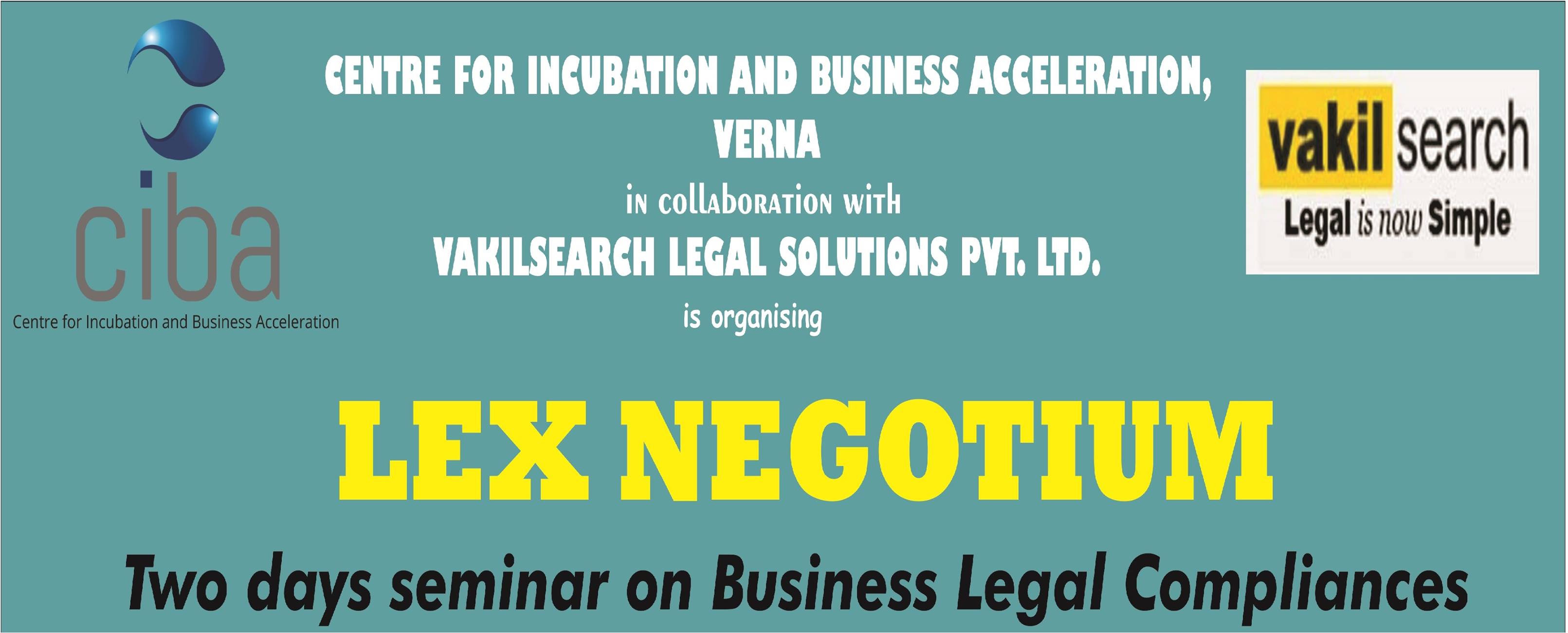 ciba-LEX NEGOTIUM- Seminar on Business Legal Compliance